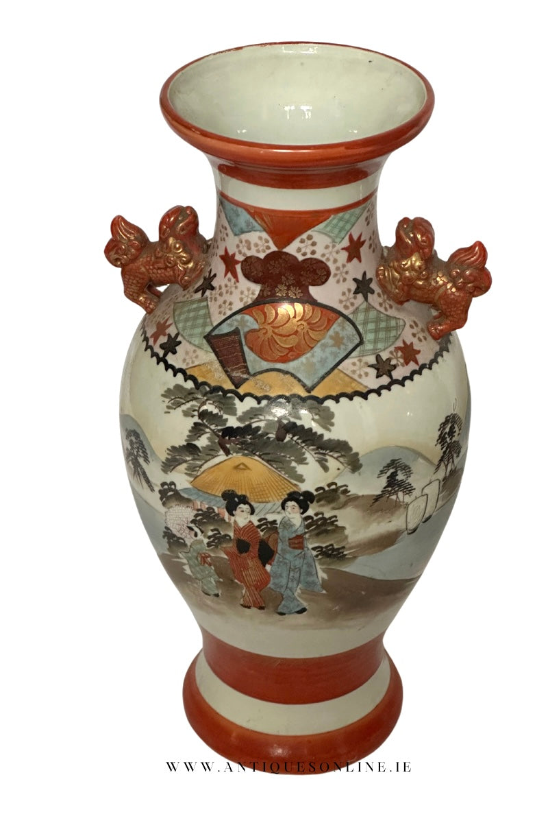 Pair of Japanese Kutani vases
