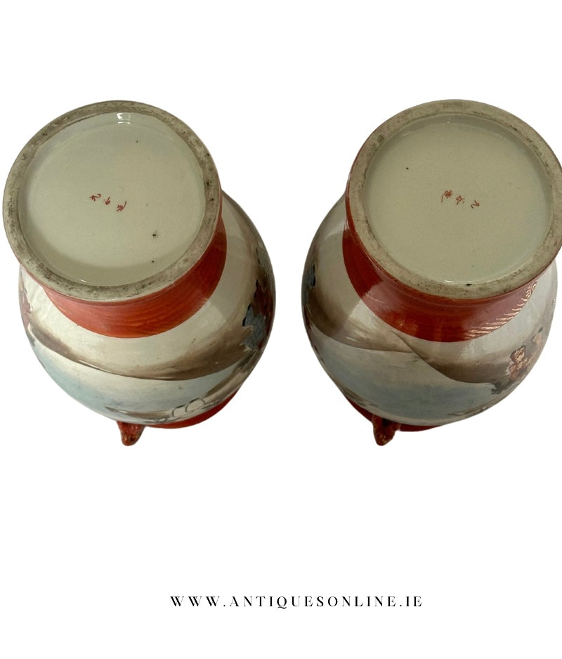 Pair of Japanese Kutani vases