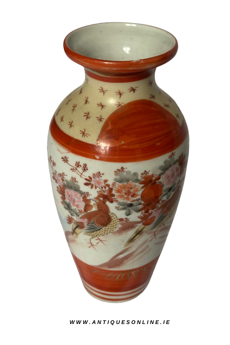 Japanese Kutani Porcelain Vase