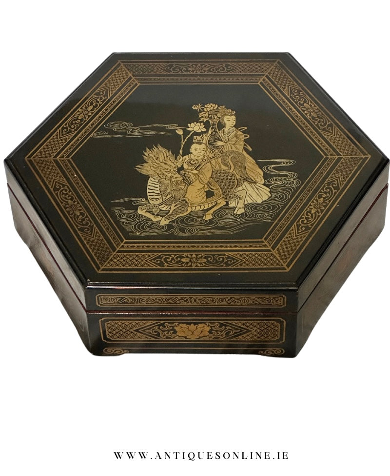 Asian Hexagon Storage Box